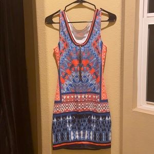 Medium F21 dress, psychedelic print